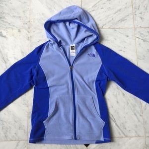 Girls Indigo Light Fleece Coat